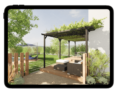 Conception du jardin avec des visuel 3D - Ideopaysage